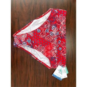 NWT American Beach X Maurices Bandana Print High Rise Swim Bottom Size Small